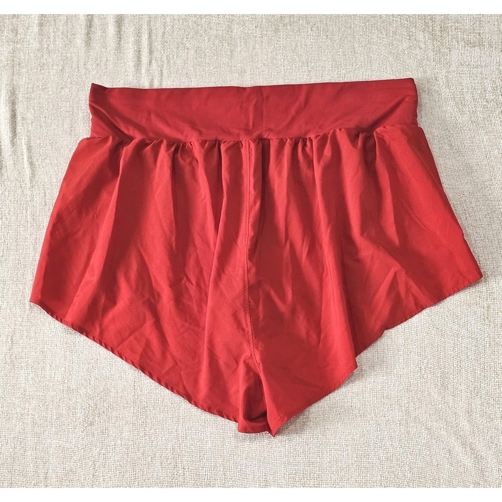 Fabletics Lot of 2 High Waisted Lined Running Shorts Red/Blue Athletic Gym L/XL - Picture 3 of 12